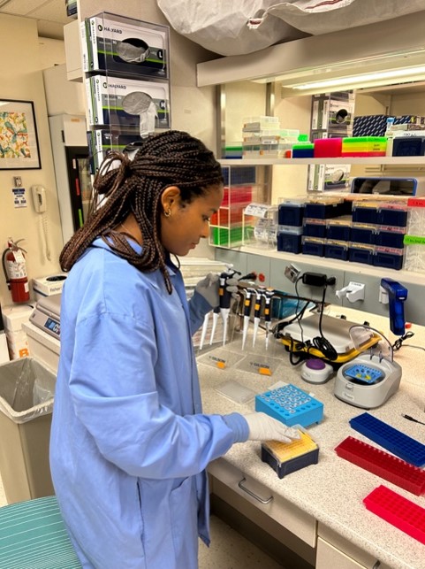 2025 SURF Sophia Witola Reyes works in Mayo Clinic lab