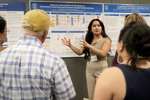 2024 SURF student Rene Mohammadi presents at the Illinois poster session and celebration